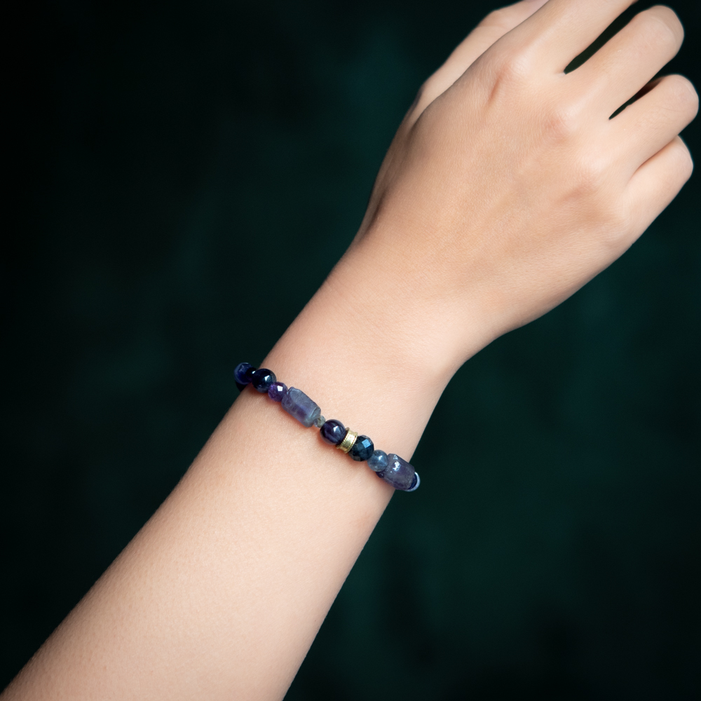 迷幻空間｜紫水晶堇青石手鍊 C1581