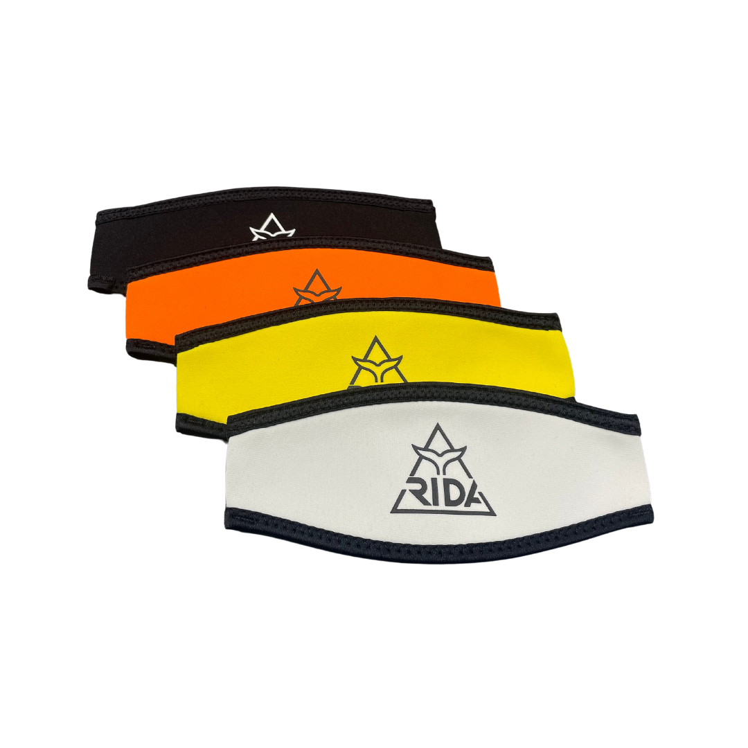 RIDA 魔鬼氈 護髮帶 面鏡帶 舒適-黑邊logo款