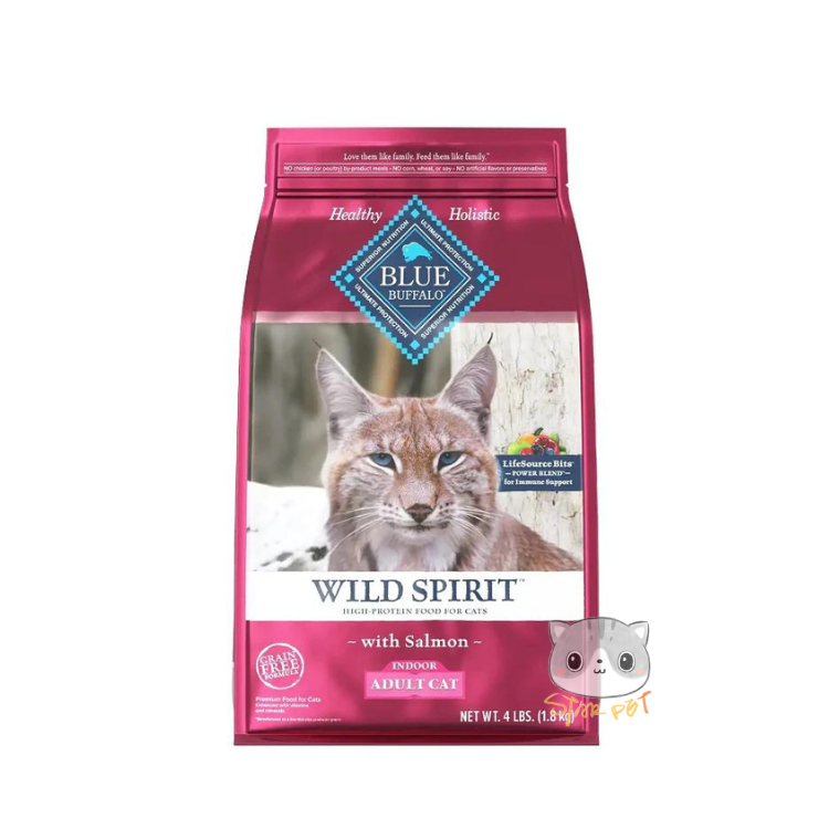 Blue Buffalo WILD Spirit Indoor Adult Cat Salmon Recipe (4lb, 11lb)