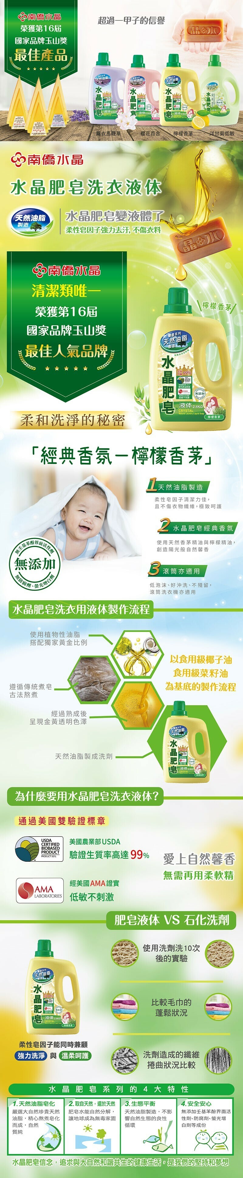 清爽型洗衣液體皂2.4kg