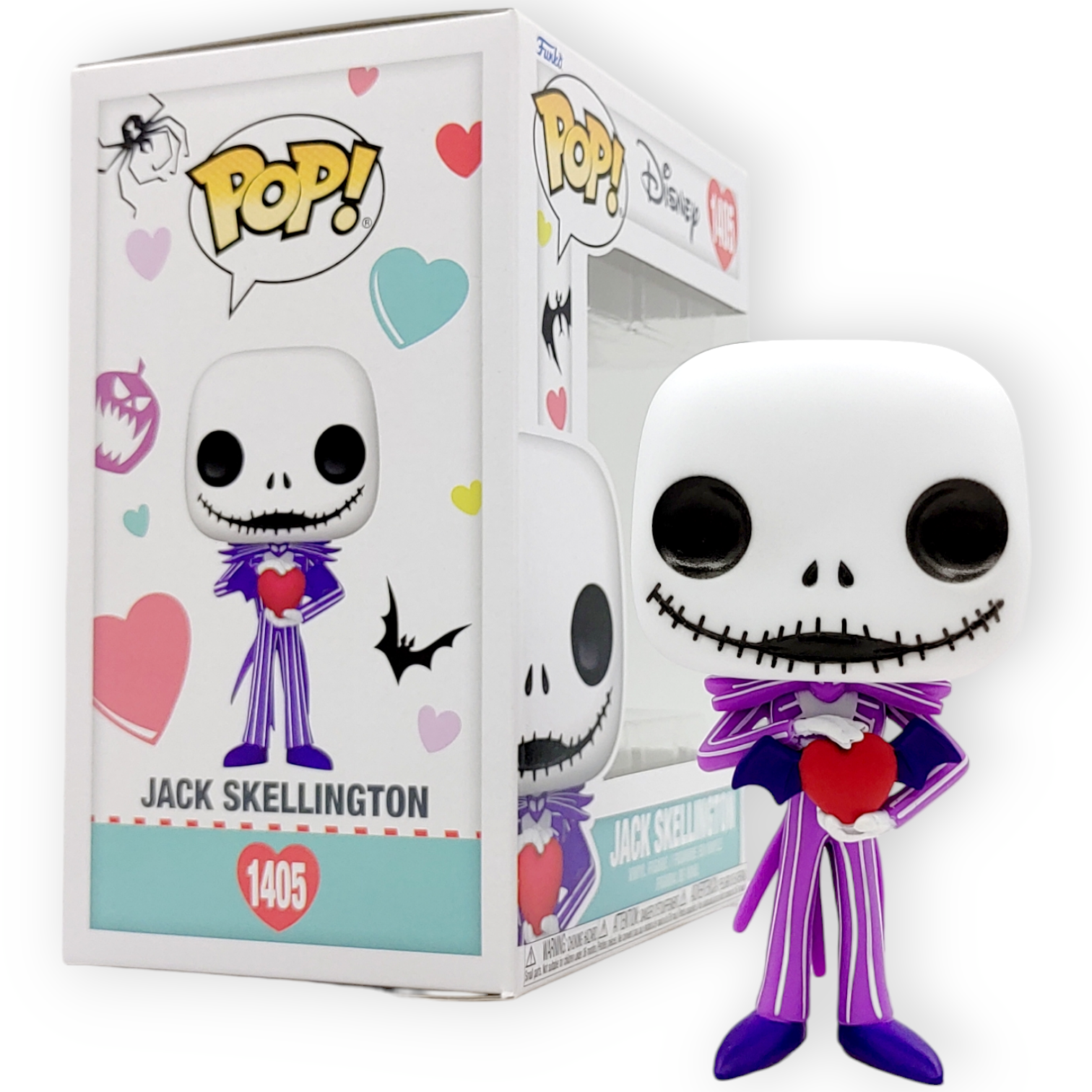 FUNKO POP <怪誕城之夜>南瓜王積克(紫色套裝_心心)-No.1405