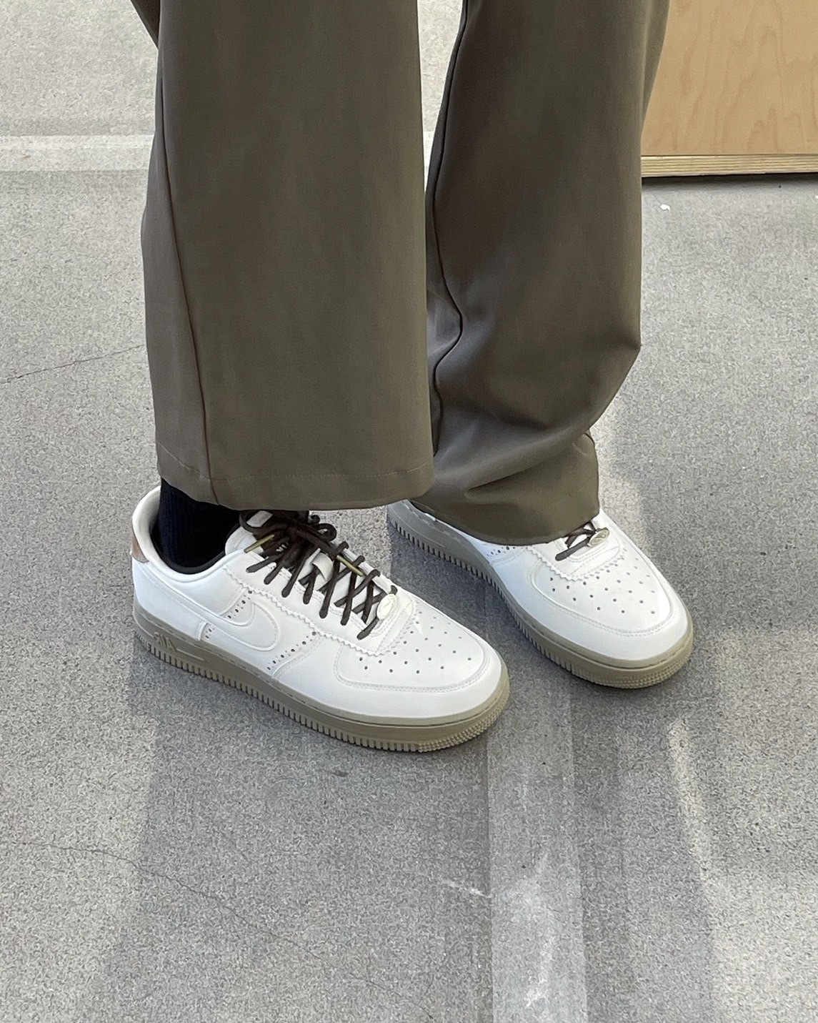 KTQ STORE ‧  Nike Air Force 1 Low ''Brogue Sail''杏奶裸拼接解構 FV3700-112
