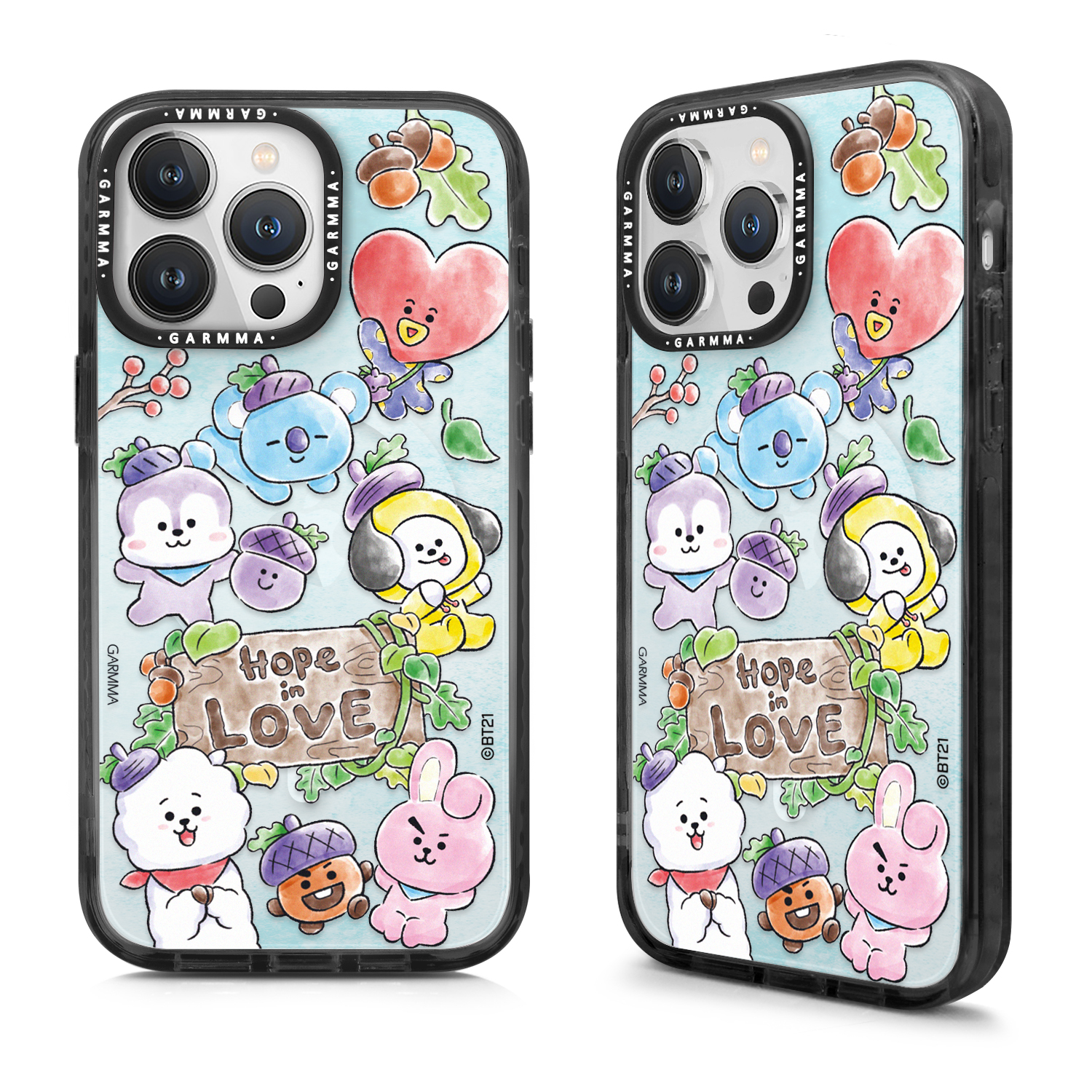 宇宙明星BT21 iPhone 15系列 磁吸款保護殼  許願樹