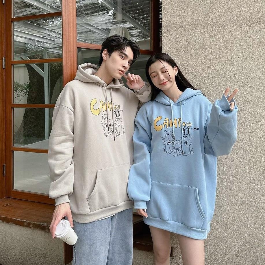 Concept 營火貓兔取暖印花帽Tee 98167