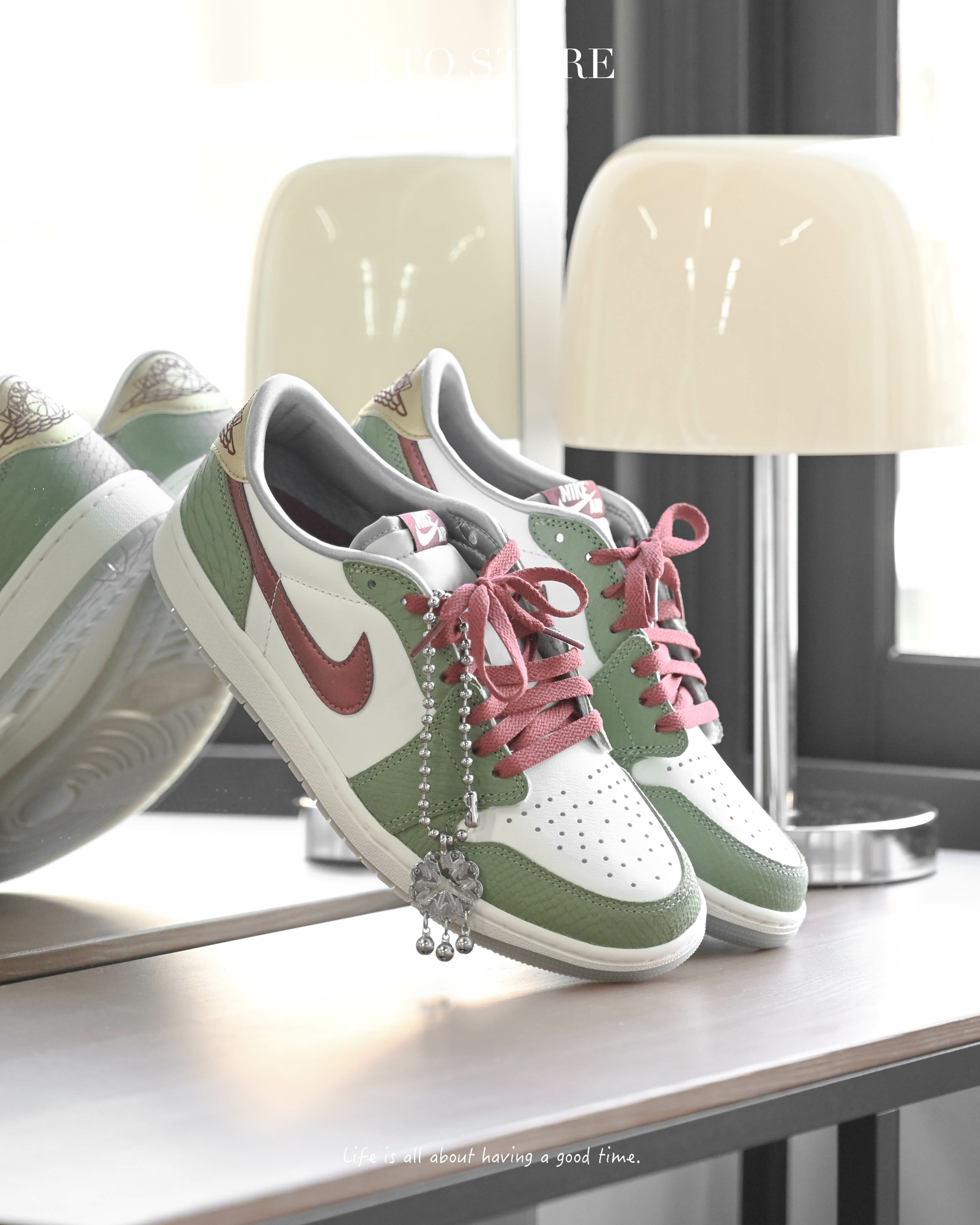 KTQ STORE ‧ Air Jordan 1 Low SE "Chinese New Year" 龍年限定 白綠 FN3727-100