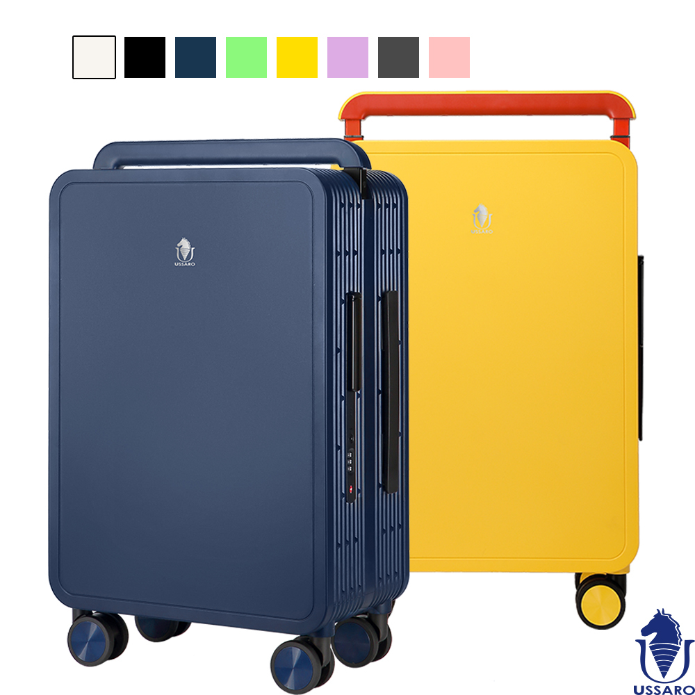 【USSARO】24吋時尚奢華系列框箱/行李箱/旅行箱/託運箱(8色可選)