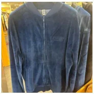 [S] MOSCHINO UNISEX VELVET BOMBER JACKET,NAVY, 1T1718-8130-290 (SM688)