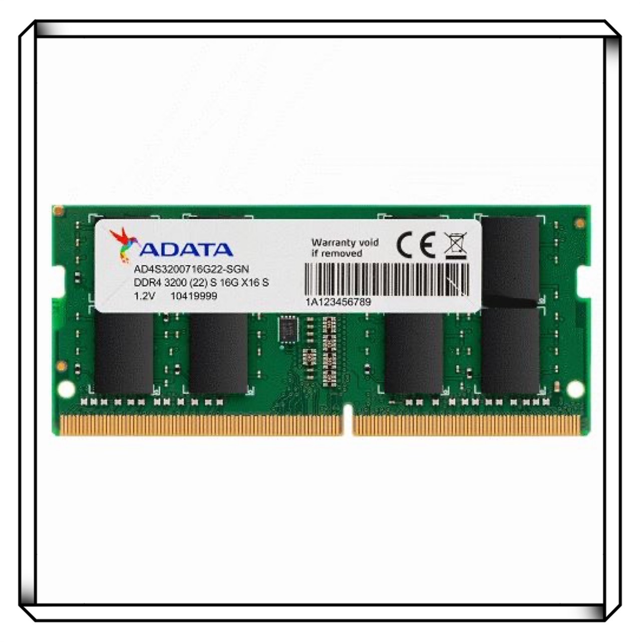 ADATA 威剛 DDR4-3200 16GB 筆記型電腦記憶體 (AD4S3200716G22-SGN)