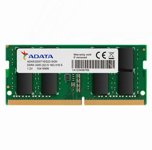 ADATA 威剛 DDR4-3200 16GB 筆記型電腦記憶體 (AD4S3200716G22-SGN)