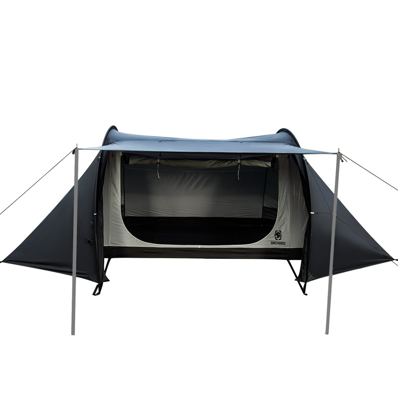 OneTigris SOCE-BHS11--BLK SOLO HOMESTEAD Camping Tent（40D Silnylon Version) Black Tigris Series