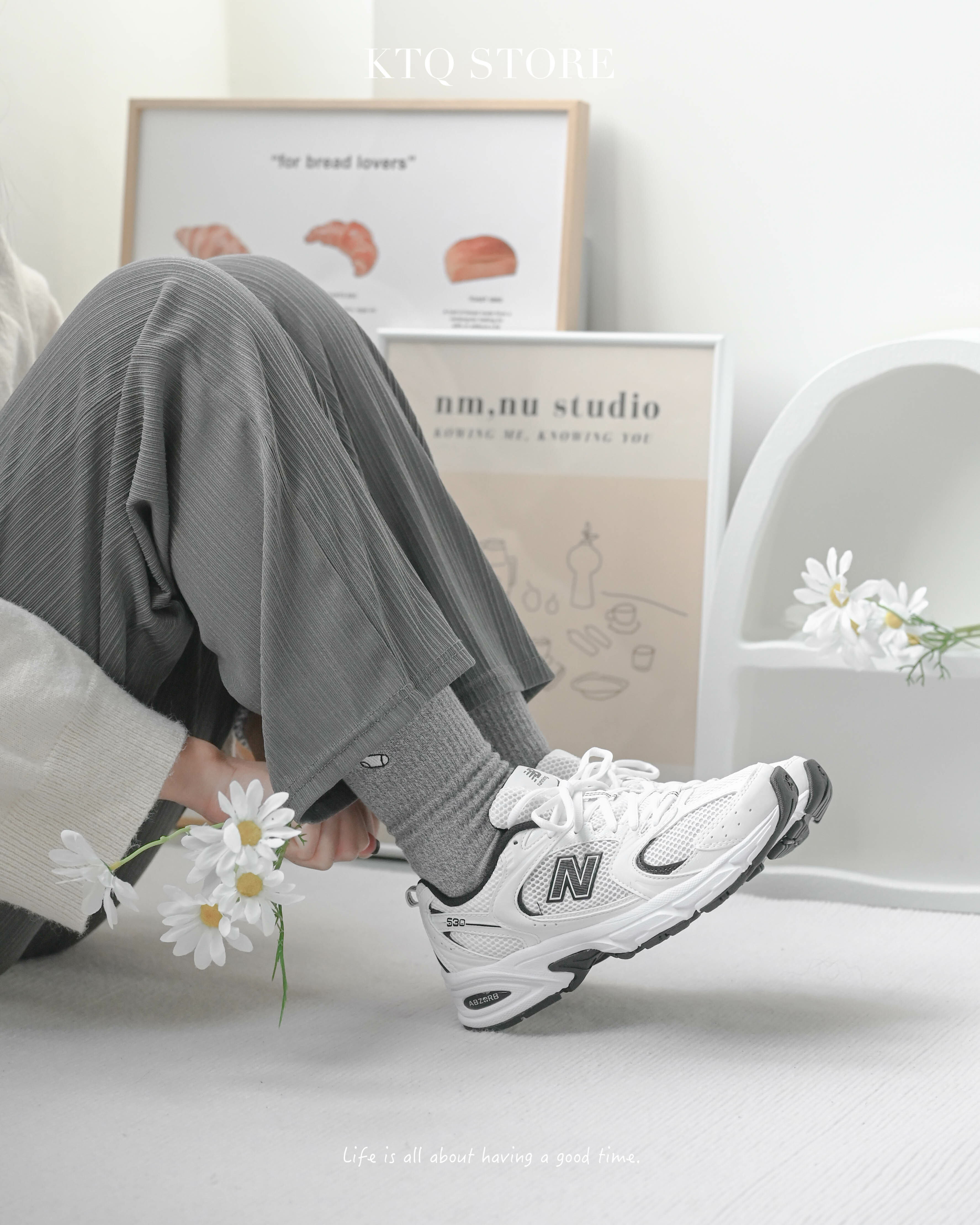 KTQ STORE ‧  New BaIance 530 熊貓 白黑 白銀 NB530 復古 MR530EWB