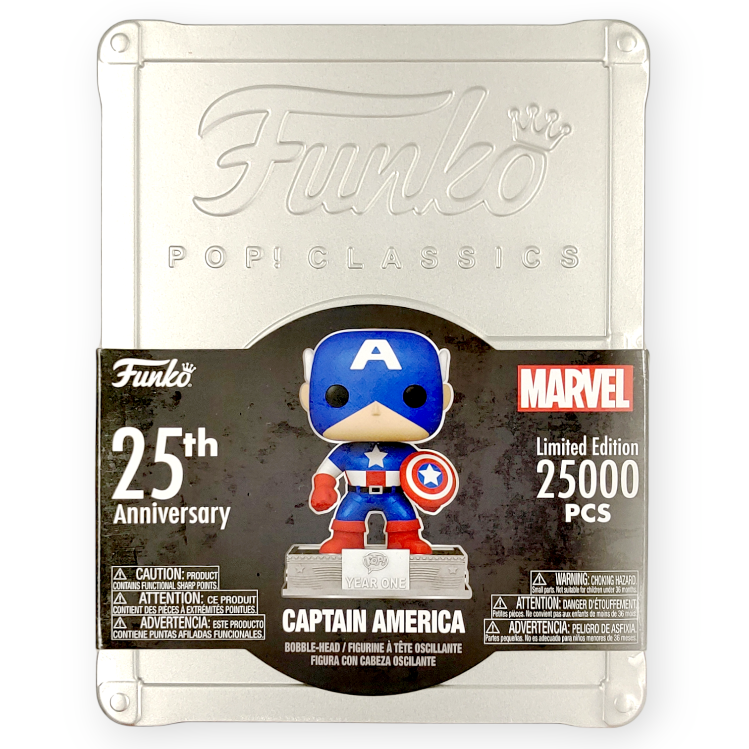 FUNKO POP<美國隊長>美國隊長(25週年紀念收藏盒)-No.06C