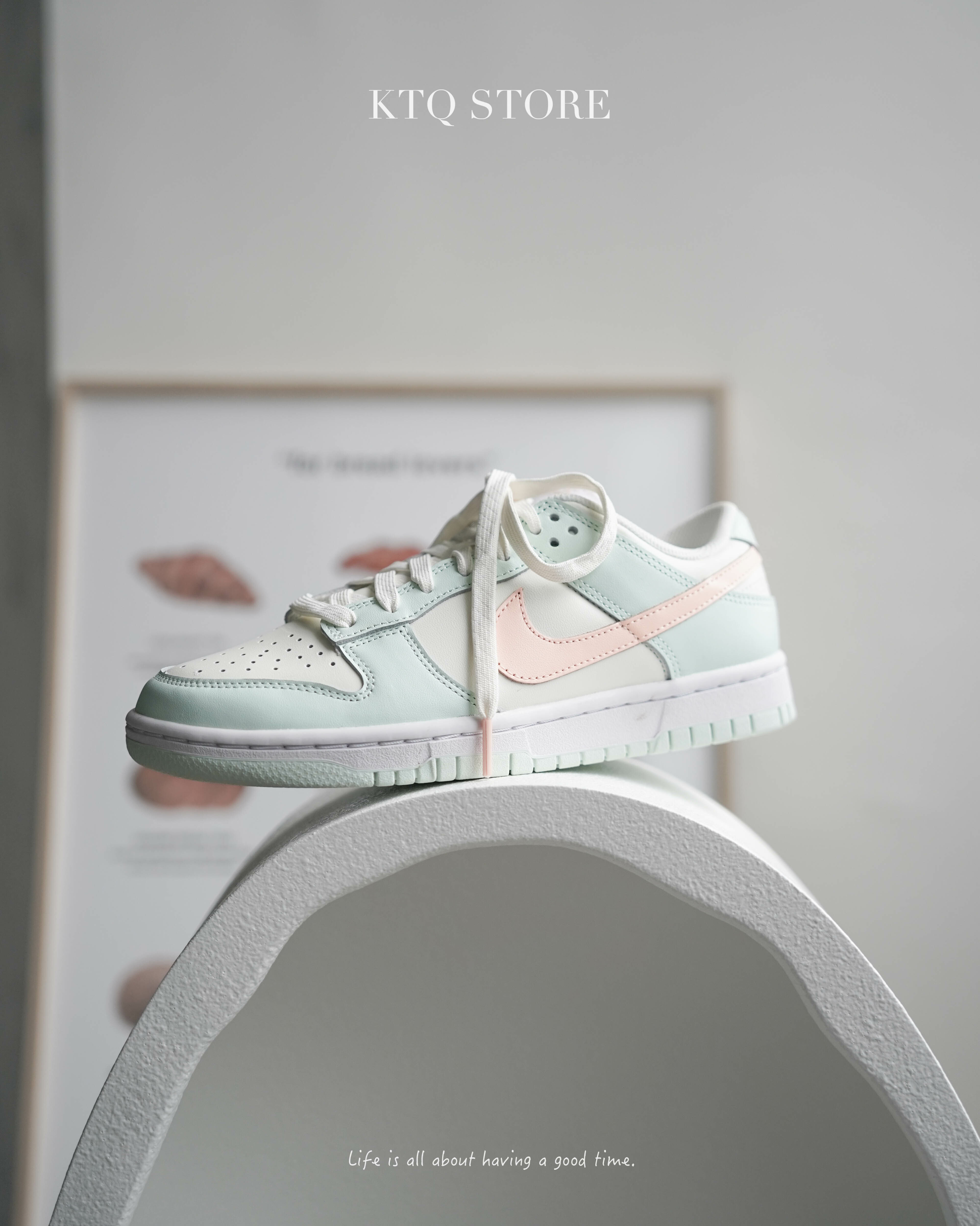 KTQ STORE ‧  Nike Dunk Low "Barely Green"淡粉 薄荷綠 DD1503-104
