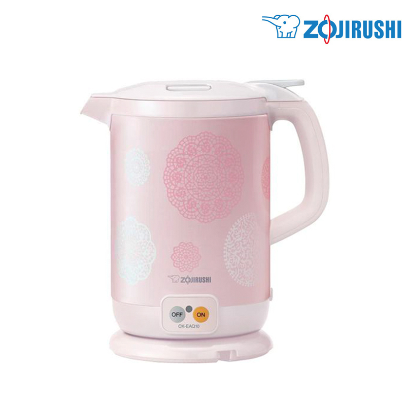 象印 -1.0L 220V手提式電水煲-粉紅色【香港行貨 一年保用】-CK-EAQ10-PP