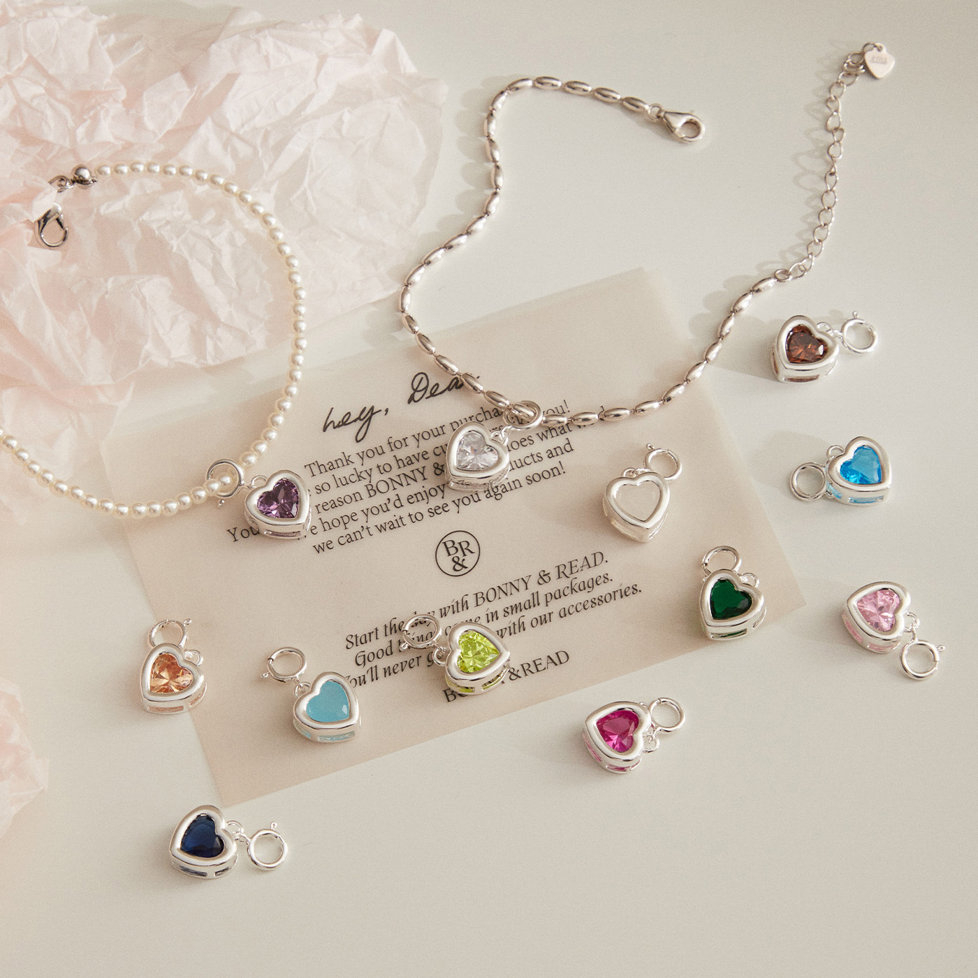 平價飾品,銀飾,愛心,水晶,手鍊