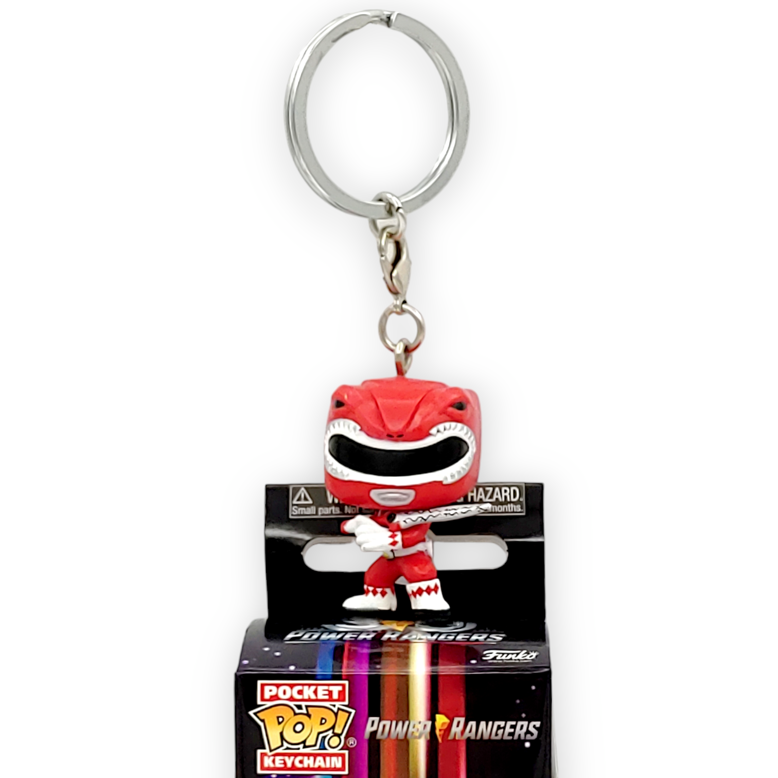 FUNKO POP<恐龍戰隊 30週年>紅戰士鎖匙扣