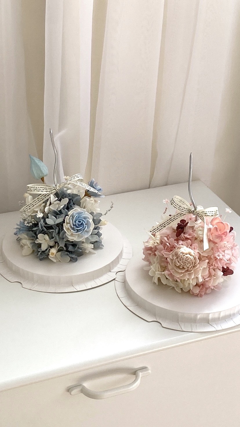 永生繡球花蛋糕 (不可食用)