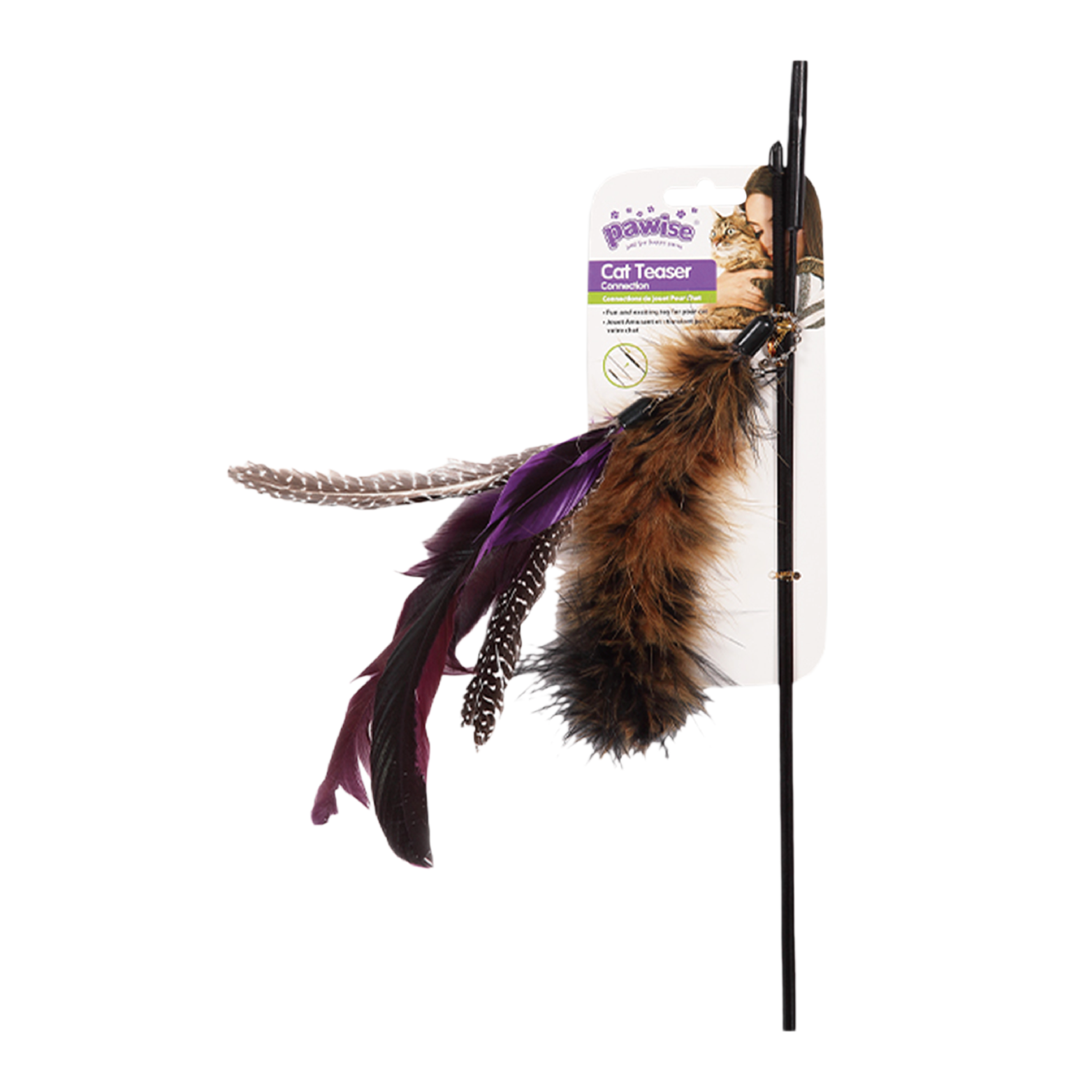 Pawise|3件裝羽毛貓棒(NO.28267)