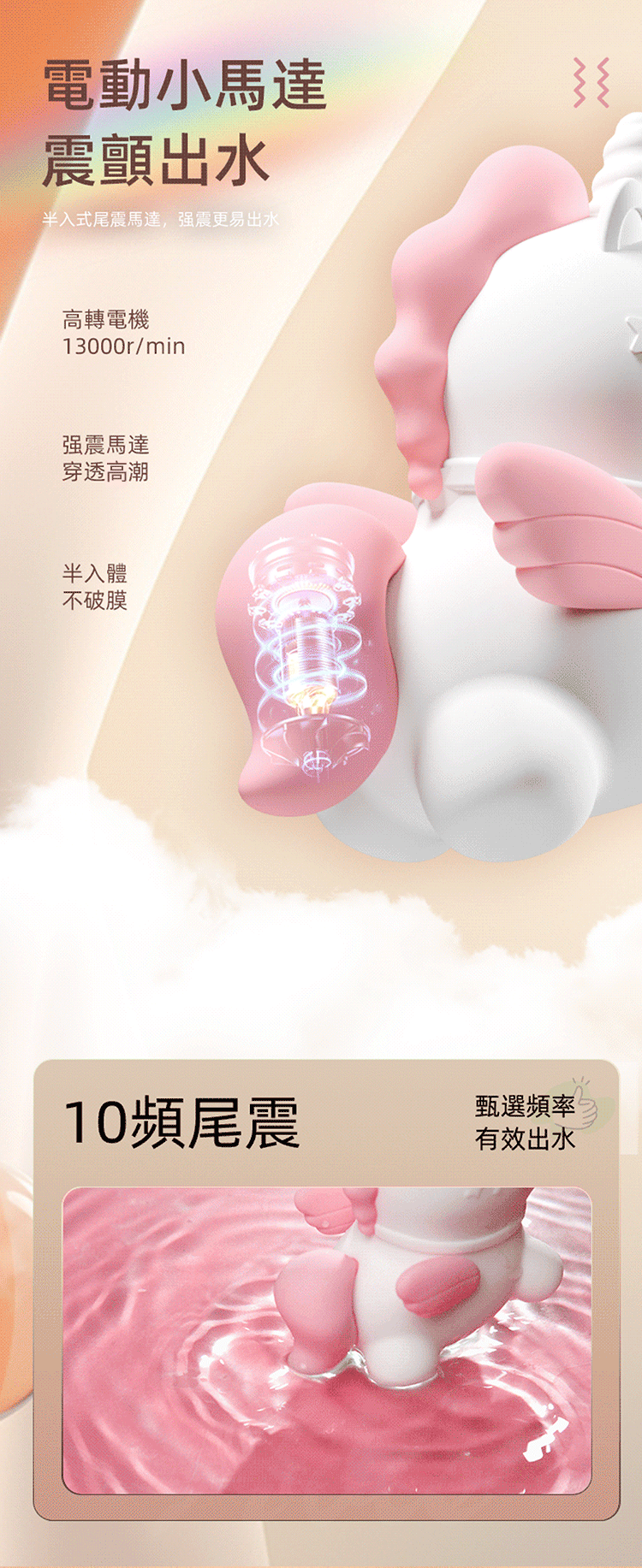 GALAKU 獨角獸 加溫吸吮震動按摩器