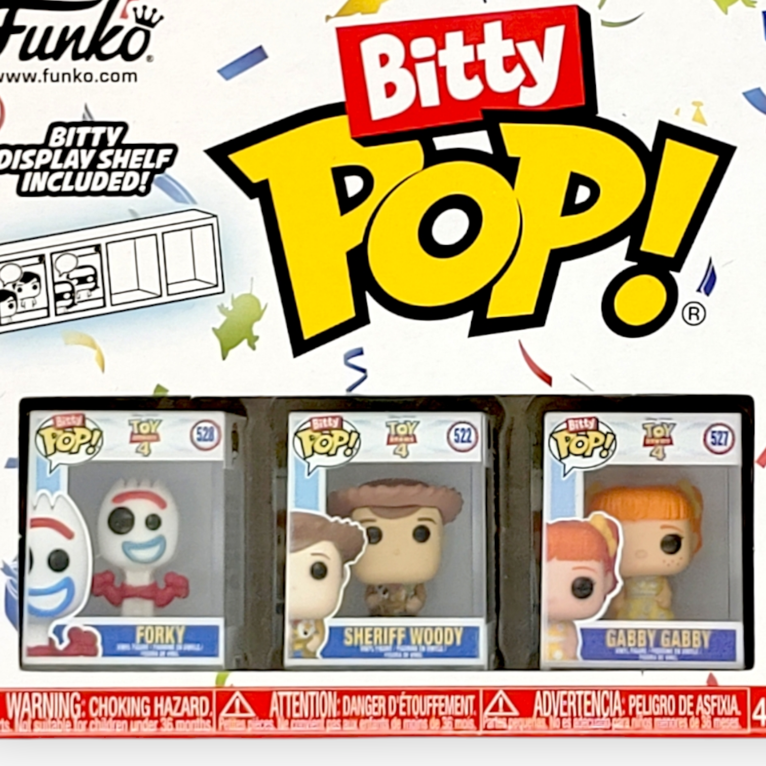 FUNKO Bitty POP套裝<反斗奇兵> (小叉,胡迪,嘉比嘉比,隨機)