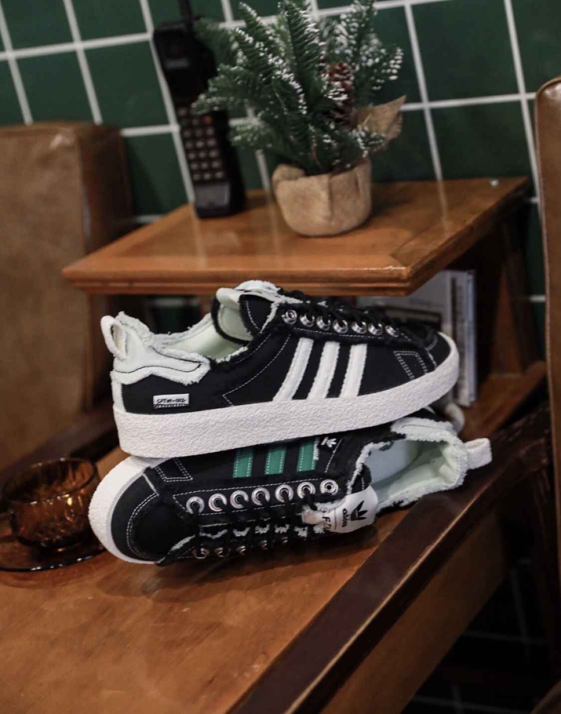 【APAIR】預購 Adidas Song for the Mute Bliss x Campus 80s 解構破壞 黑白綠 ID4791
