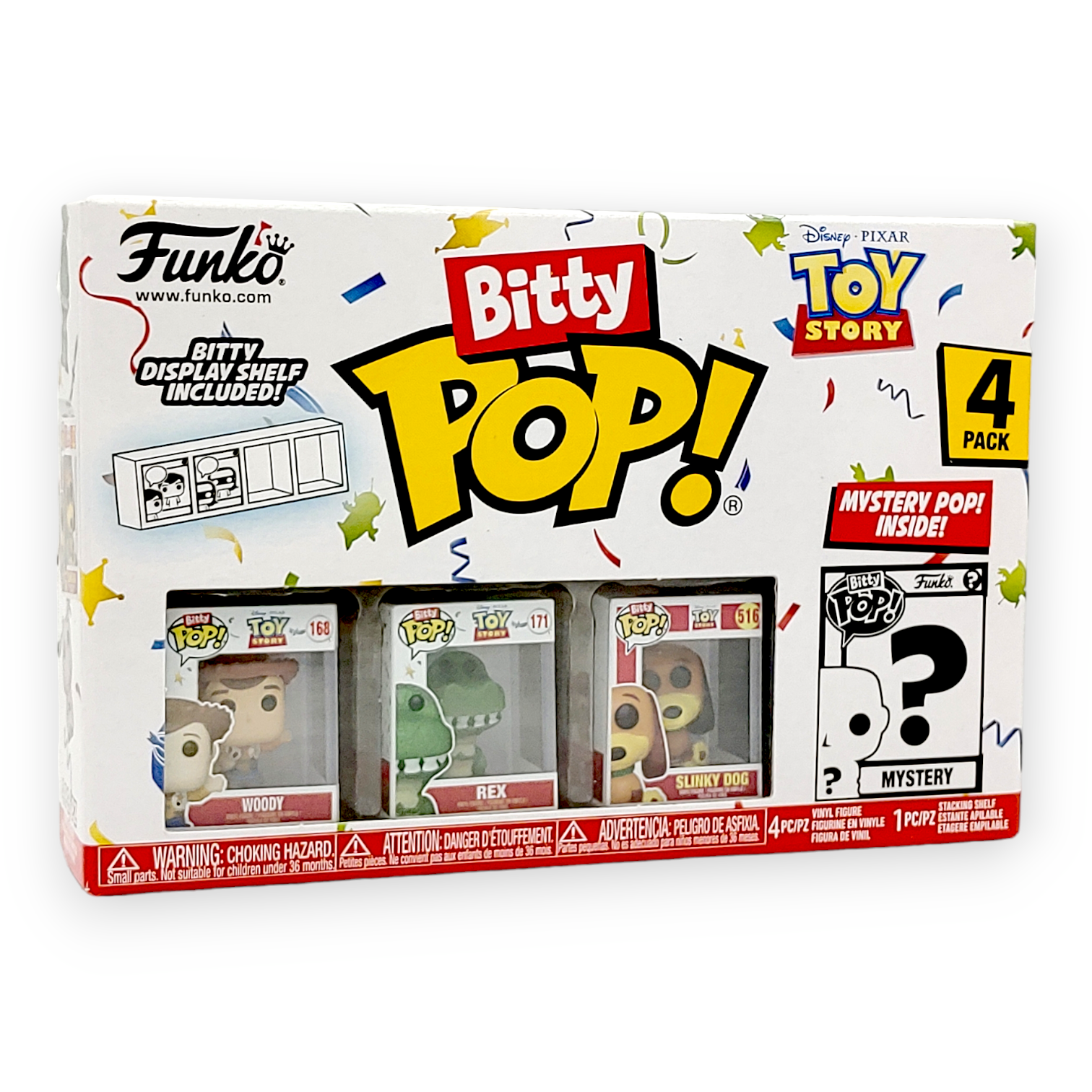 FUNKO Bitty POP套裝<反斗奇兵> (胡迪,泡泡龍,彈弓狗,隨機)