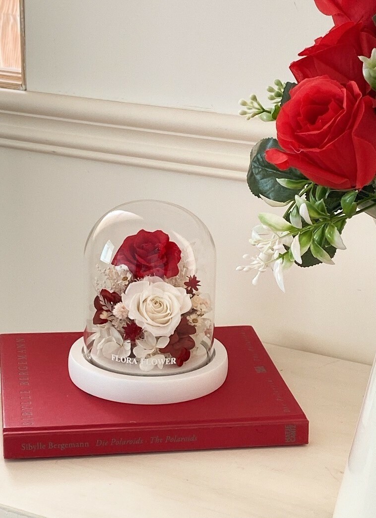 迷你款永生花夜燈-愛的定義