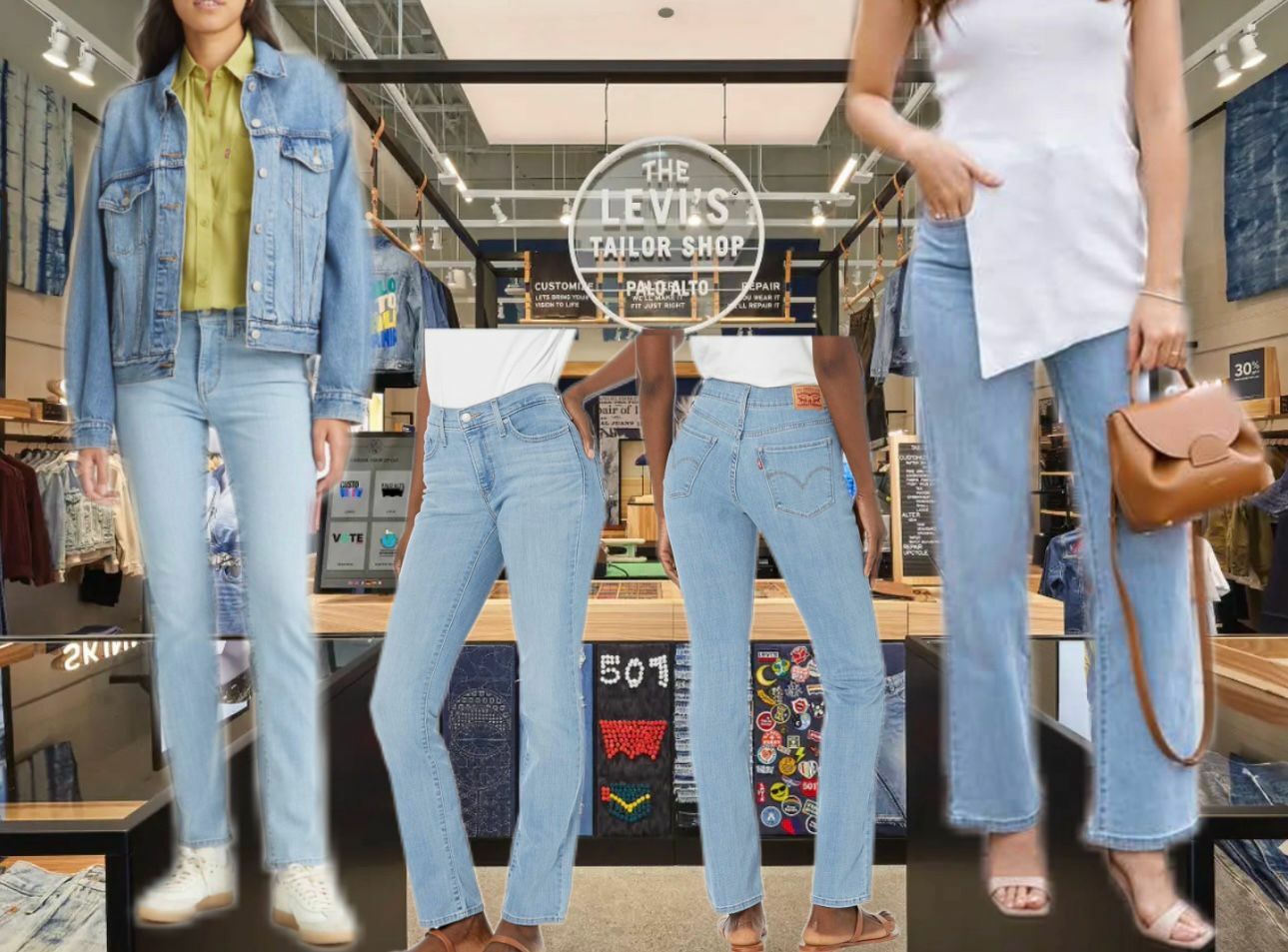 【團購】Levis F011005 女裝牛仔褲 (淺藍色)