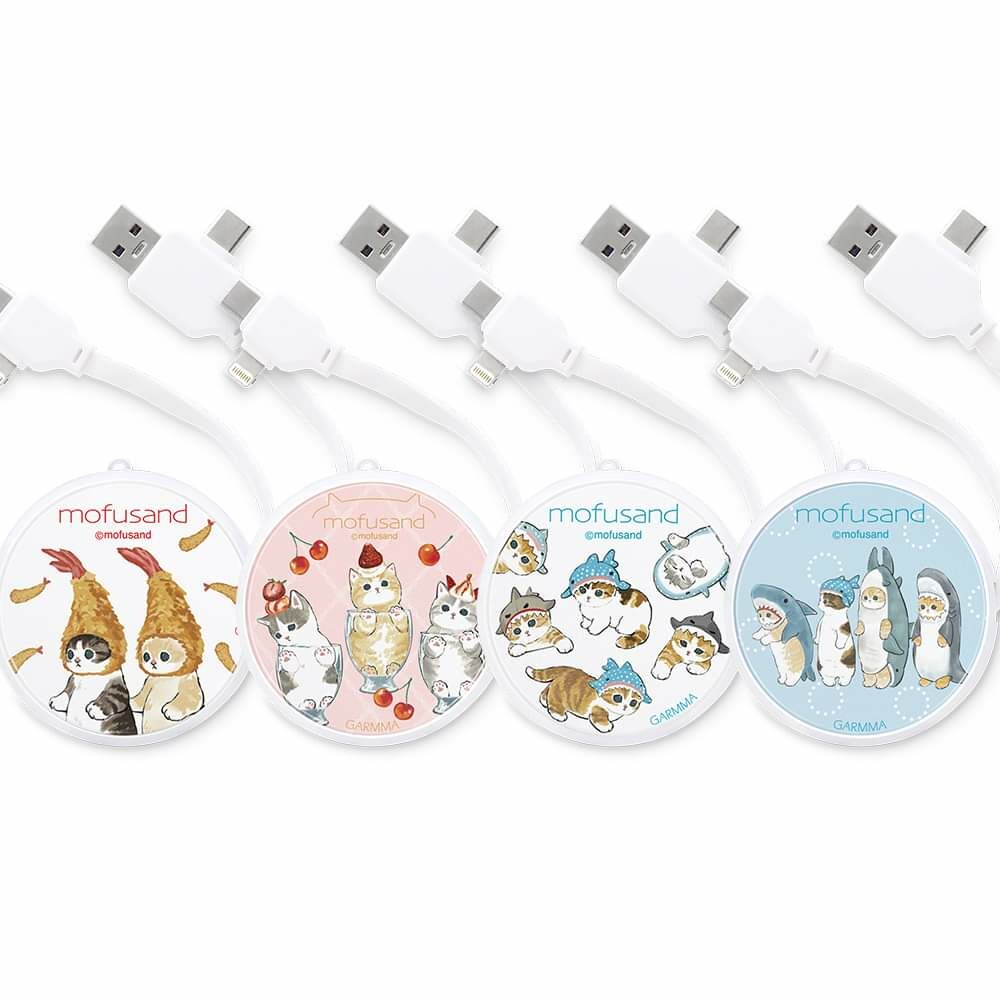 Mofusand家族PD快充伸縮線