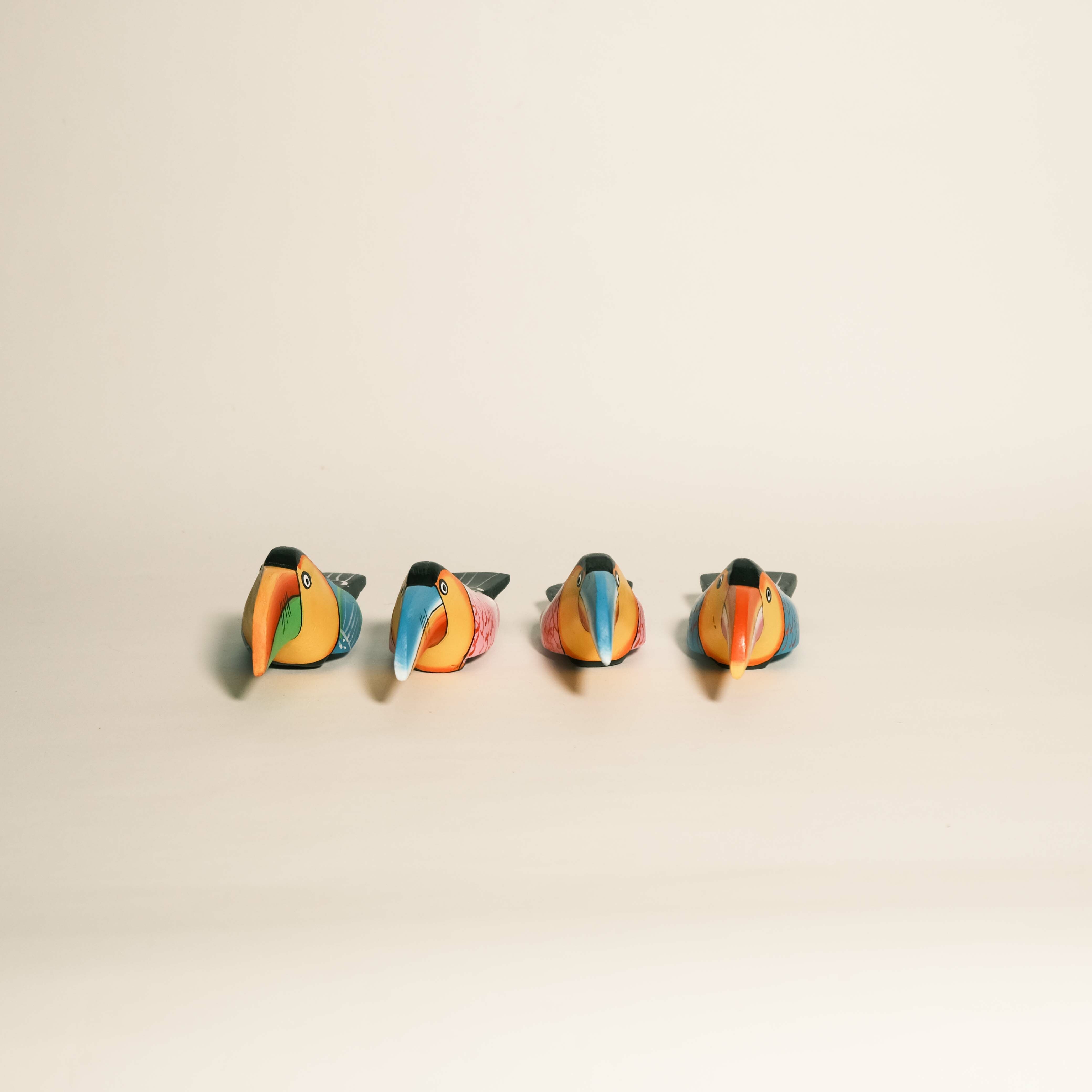 輕木雕刻｜鳥兒家族｜尼加拉瓜