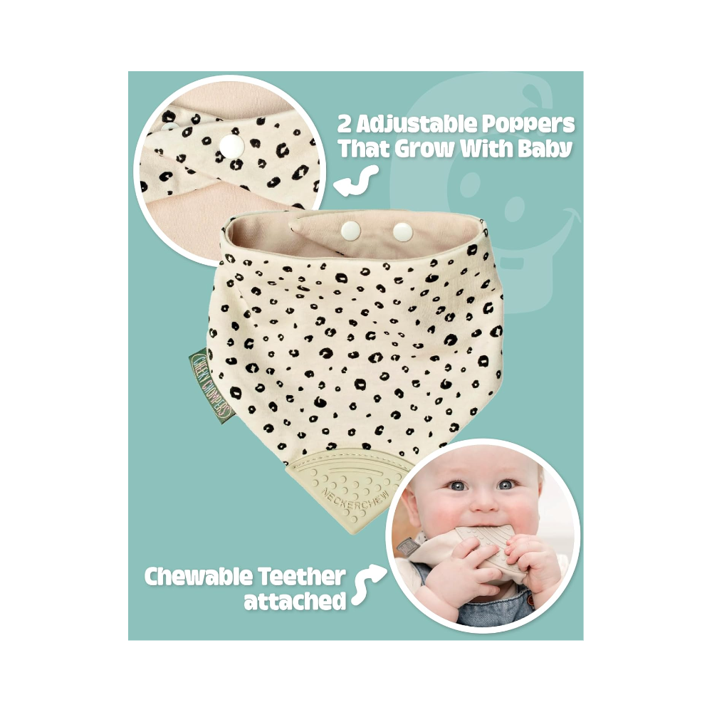 Cheeky Chompers Neckerchew - Teething Dribble Bib
