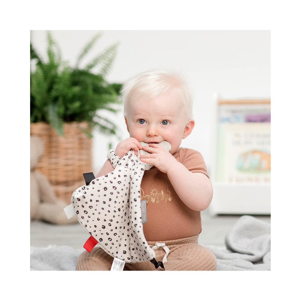 CHEEKY CHOMPERS Personalised Baby Comforter With Teether