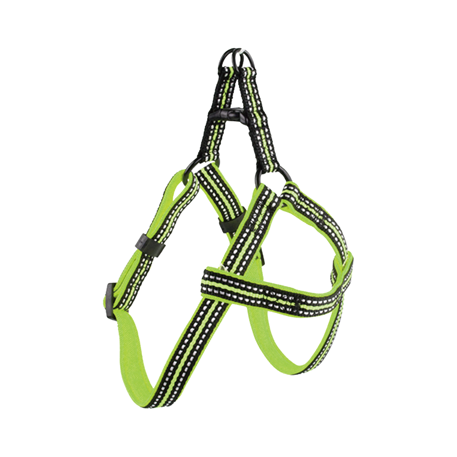Pawise|狗用反光胸帶-綠色20mm*35-60cm(NO.13179)