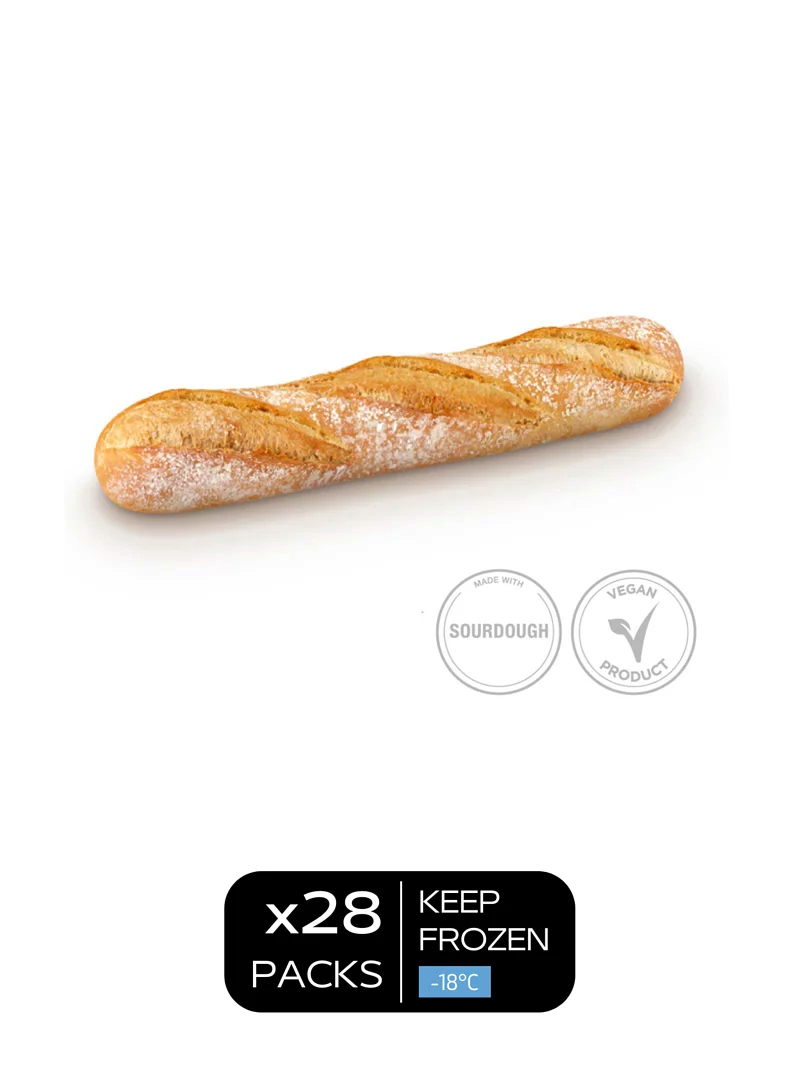 西班牙 EUROPASTRY 法式酸種長麵包 40cm ,295g x28件/箱,  (急凍 -18°C)