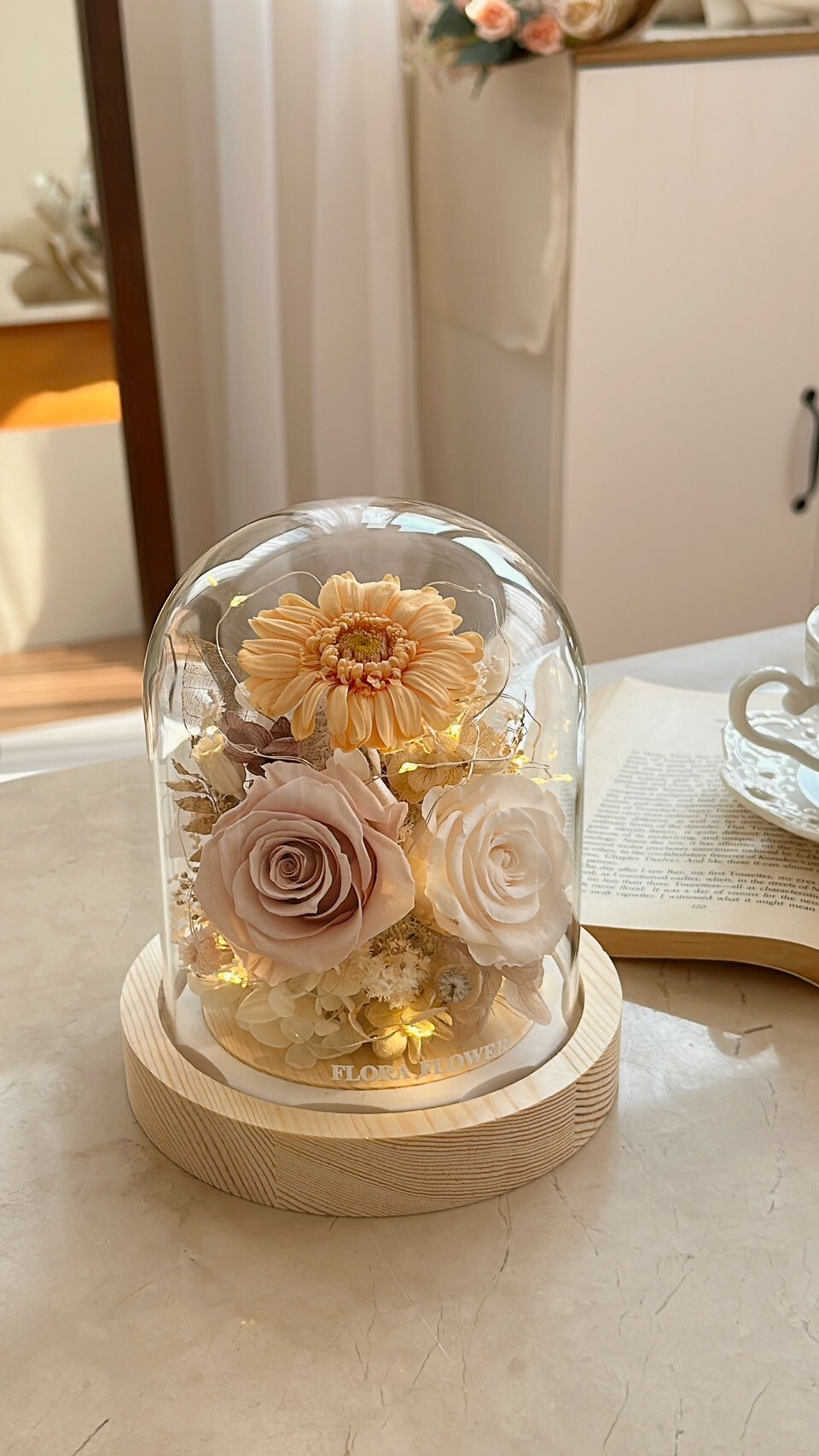 永生花夜燈- 日落之雲