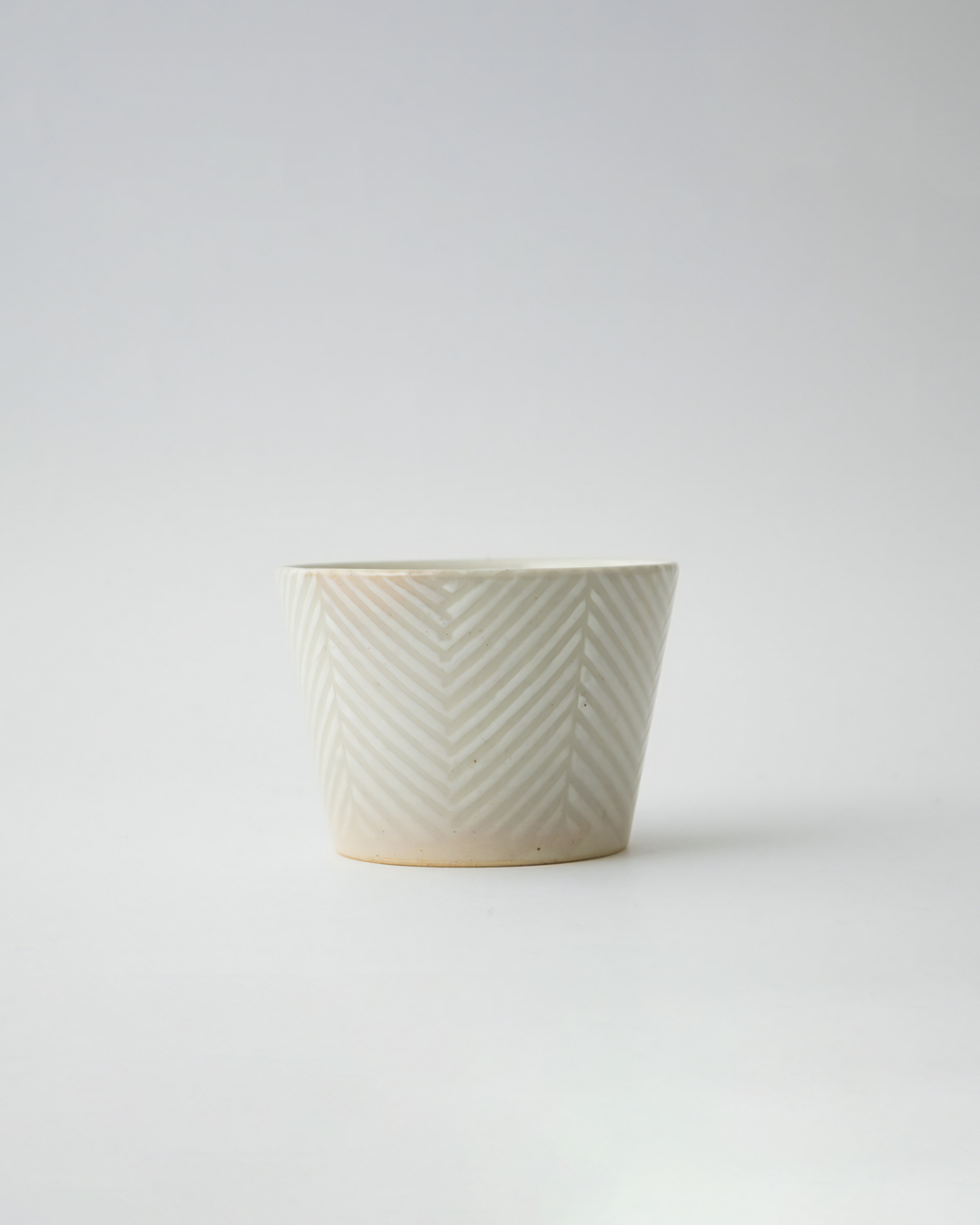 波佐見燒 ORIME 茶杯/蕎麥杯 人字紋｜aiyu