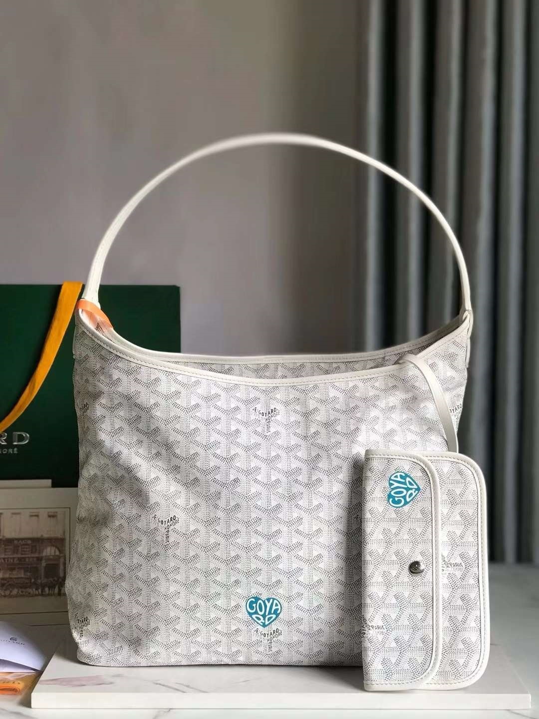 GOYARD boheme hobo 流浪包with Red / Blue Heart -Limited Edition