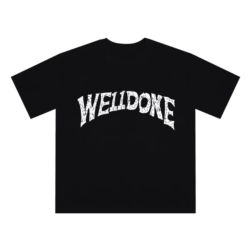 WE11DONE 破壞字母大LOGO短踢 (2色)