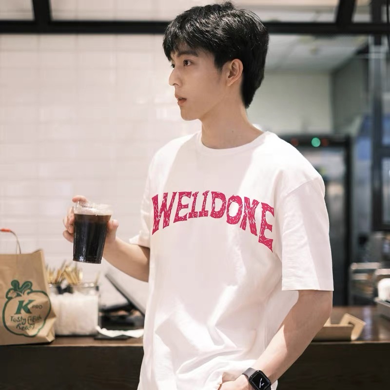 WE11DONE 破壞字母大LOGO短踢 (2色)