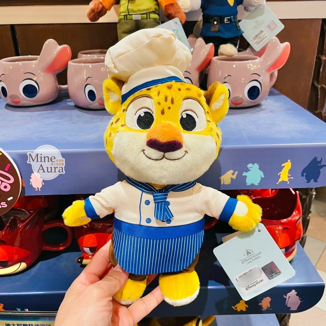 童心系列 洪金豹 Benjamin Clawhauser 廚師服裝 娃娃 玩偶 動物方城市 Zootopia -上海迪士尼樂園