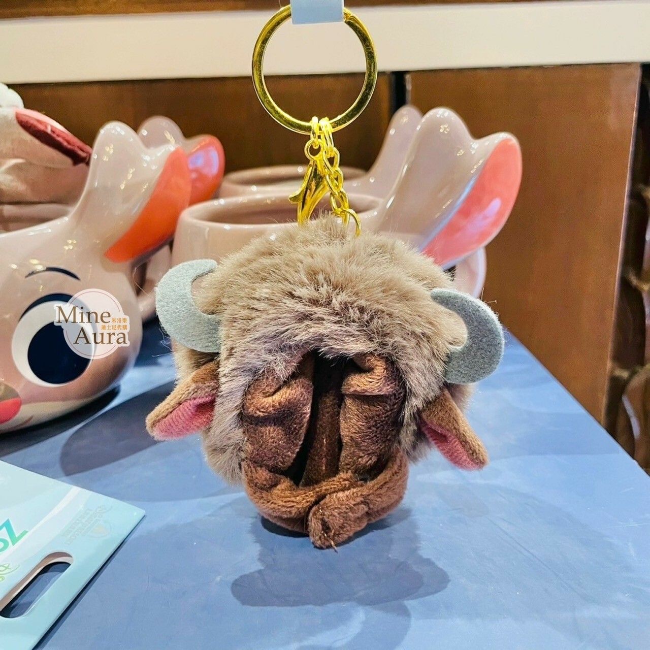 (限時特價) 氂牛 犀利哥 Yax 立體大頭 頭套造型 鑰匙圈 吊飾 動物方城市 Zootopia -上海迪士尼樂園