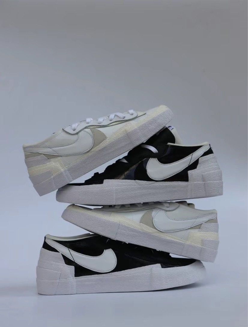 KTQ STORE ‧  Nike x Sacai Blazer Low 雙勾 解構 黑 DM6443-001