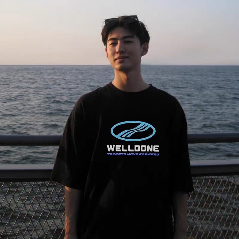 WE11DONE 藍色LOGO短踢 (2色)