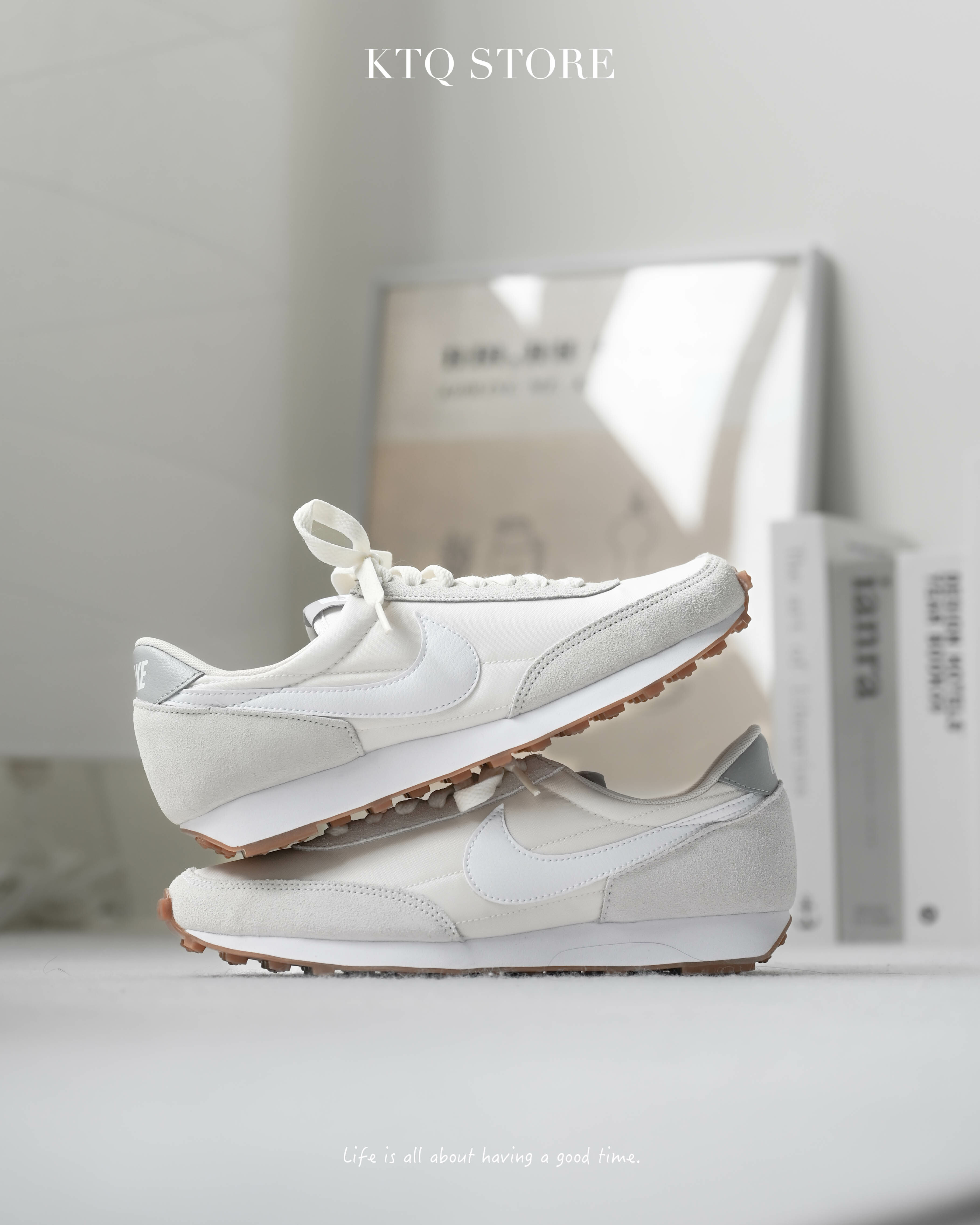 KTQ STORE ‧  Nike DAYBREAK 奶油 米白 燕麥 焦糖 CK2351-101