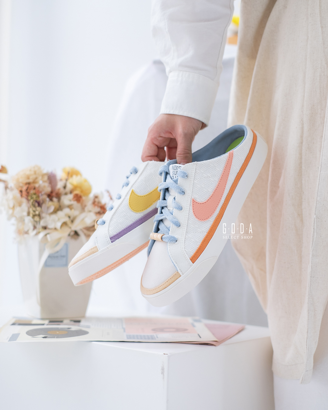 Nike Court Legacy Mule 微笑 鴛鴦 半拖 穆勒鞋 女鞋 DV1741-181