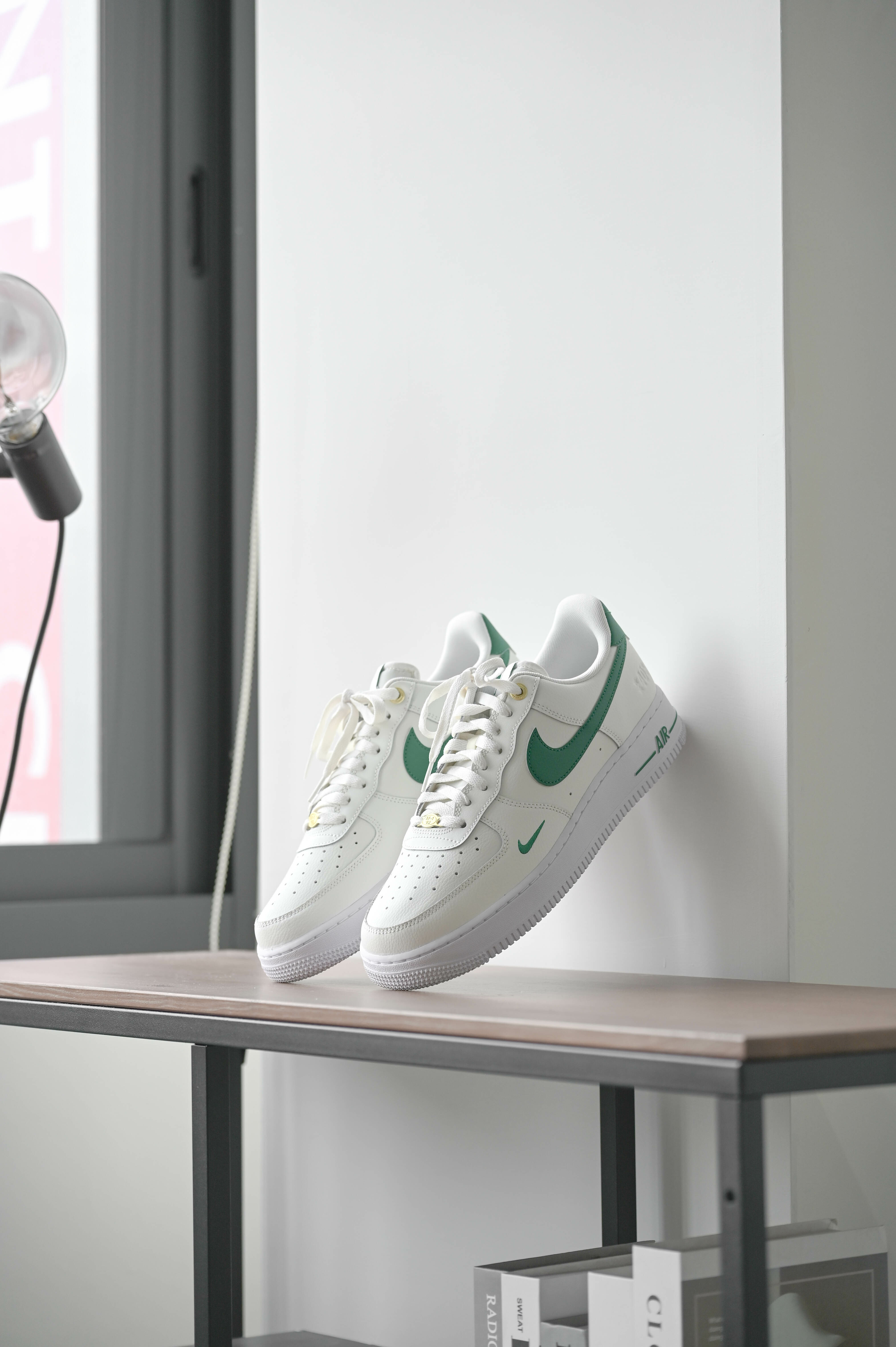 KTQ STORE ‧  Nike Air Force 1 '07 米白緑 40週年 女DQ7582-101 男DQ7658-101