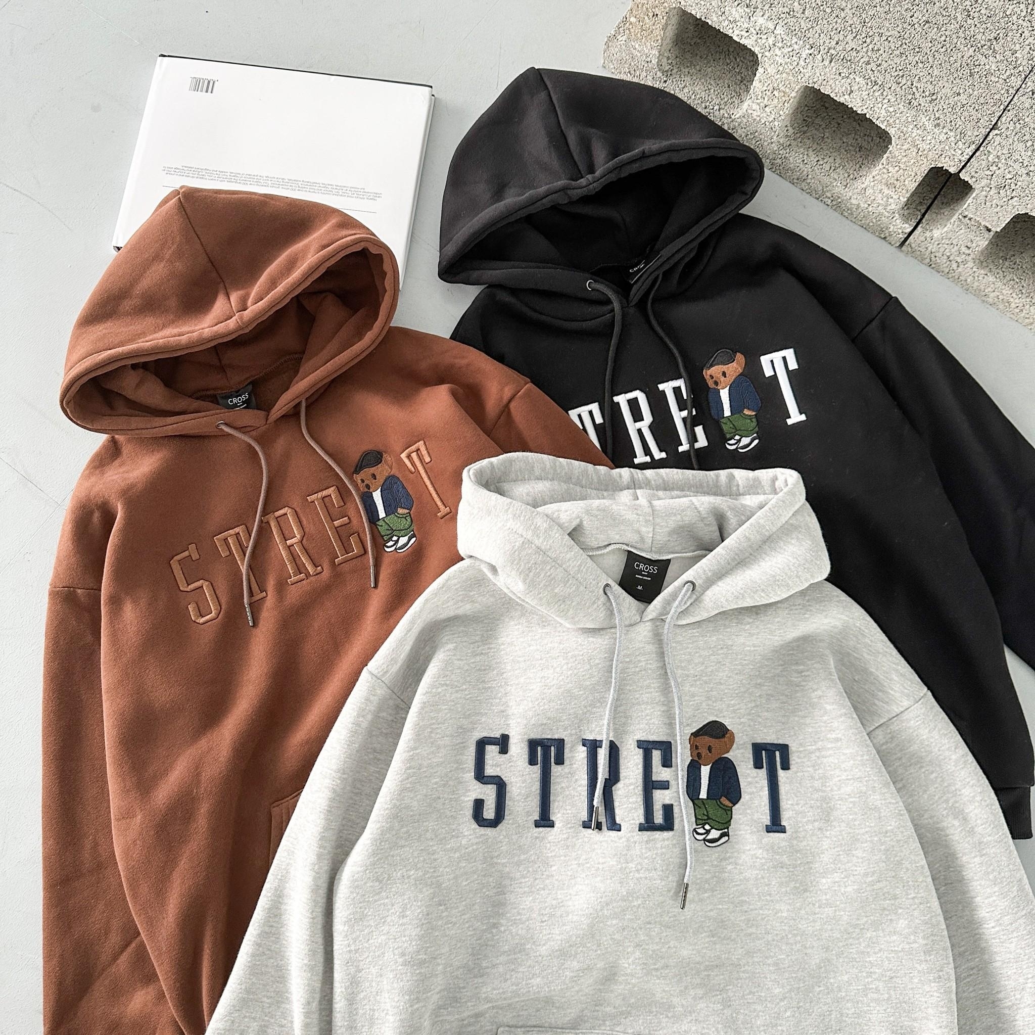 Concept 刺繡STREET潮流熊帽Tee 98110