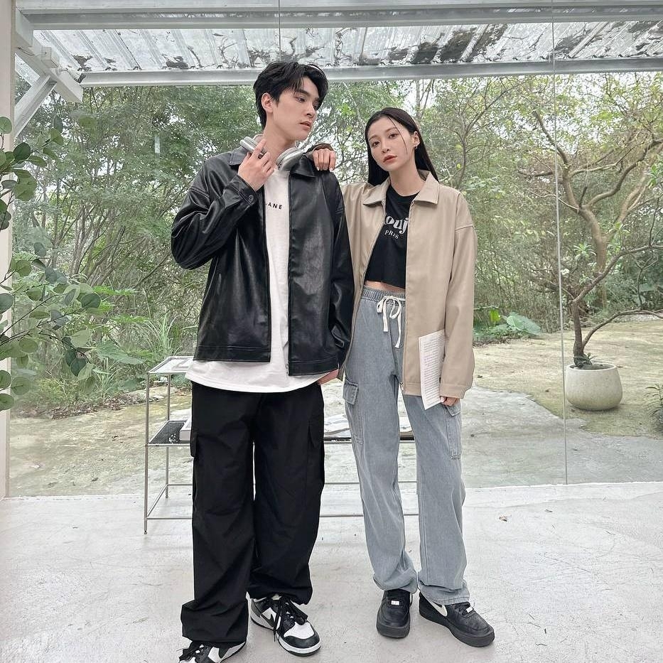 Concept 翻領騎士皮革夾克 98144