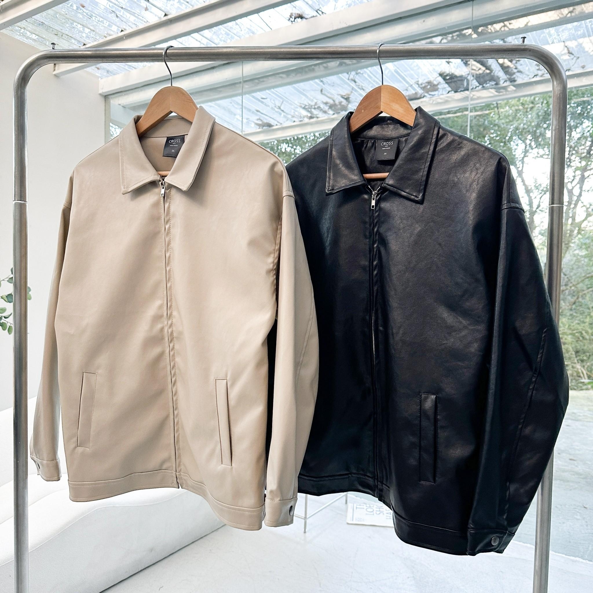 Concept 翻領騎士皮革夾克 98144