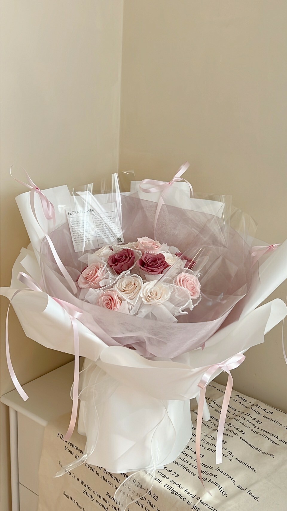 永生花束－浪漫芭蕾粉